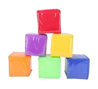 Luocute Dadi da Gioco Educativi da 6 Pezzi, Dadi in Morbida Schiuma con 6 Tasche Laterali Trasparenti per L'insegnamento in Classe, la Matematica e L'apprendimento delle Lingue