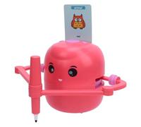 Luocute Disegnare Robot per Bambini con Le Carte di Parola Apprendimento di Penne Colorate, Educativo Interattivo Smart Drawing Educational Painting Robot per Ragazze di età Superiore a (Pink)