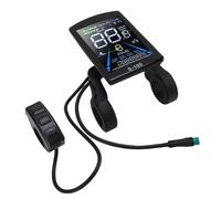 Luocute Display LCD per Bici Elettrica, Cruscotto Display LCD per Scooter con Schermo a Colori con Cavo a 5 Nuclei Resistente Alla Pioggia, Adatto per la Modifica della Bici per