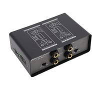 Luocute Eliminatore di Ronzio Sonoro Filtro Antirumore Isolatore del Loop di Terra a 2 con 3 Livelli Regolabili per Microfoni Mixer Chitarre Elettriche Studi di Registrazione Home Car