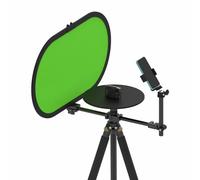 Luocute Giradischi Fotografico a 360 Gradi, Spinner per Fotocamera con Angolo Regolabile, Struttura a Doppio Cuscinetto, Piattaforma Rotante con Porte Filettate da 1/4 e 3/8 per