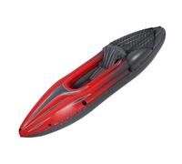 Luocute Gonfiabile Kayak 1 PVC Portatile Set Canoa | Scafo ispessito, design pieghevole, pavimento rigido in piedi, borsa per pagaia con pompa, protezione UV