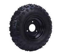 Luocute Gruppo Pneumatico per Cerchione Go Kart 6 Pollici, Pneumatico 13x5.00-6 e Ruota per Tosaerba ATV Quad Drift Trike