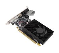 Luocute GT730 2 GB DDR3 Scheda Grafica a 128 Bit, GF108 40NM 96 Unità Shader Unificate, Interfaccia DVI VGA HD, Ventola di Raffreddamento, PCI Express X16 1.1, 2 Supporto Display, Basso