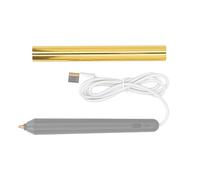 Luocute Imposta di Penne a Caldo Riscalcare un Caldo, Penna per Goffratura con Lamina a USB, Penna un Avviatore USB per un per Kit di Strumenti per Scrapbooking per la (GOLD)