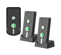 Luocute Intercom Wireless di Campanelli, Campanelli per Interfono Intelligenti Ricaricabili a Lunga Distanza per il Campanello Elettronico di Comunicazione a Due Vie in Tempo Reale, (BLACK)
