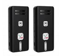 Luocute Interfonico Wireless Bidirezionale per la Casa (BLACK) | Comunicazione Full Duplex, Risposta Automatica, Lunga Distanza di 500 M, Batteria Al Litio da 1000 MAh, Standby di 30