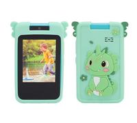Luocute Kids Camera da 48MP 1080p Linetta Rotabile da 2,8 Pollici Touchscreen TOUNT SCRIEEN con Lettore Musicale Green Dinosaur Pattern