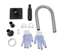 Luocute Kit Adattatore di Scarico del Generatore Universale con Marmitta in Acciaio Inossidabile, Riduzione del Rumore e Piastra di Montaggio a Parete Isolata per Tutti i Generatori