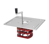 Luocute Kit di Fresatura, Kit di Fresatura a Sollevamento Manuale, Tavolo in Lega di Alluminio Inserto Piastra di Base Piano di Lavoro per Scanalatura della Lavorazione del Legno Piccola (SILVER)