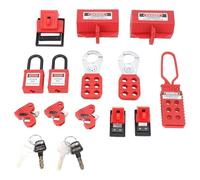 Luocute Kit di Tagout di Blocco Loto Elettrico, Blocco Dell'Interruttore a Circuito, Hasp di Gruppo, Tag, Interruttore Multi - Universale con Sacca Tascabile per Applicazioni