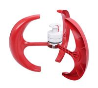 Luocute Kit Generatore di, Kit Generatore di Eoliche 300 W per Ibridi Domestici Uso del Lampione, 300w 45m 1s Assi Verticali Elettricità Elettricità Red Red