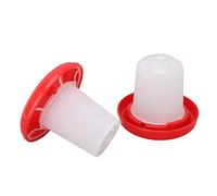 Luocute Kit Mangiatoia e Abbeveratoio per Pulcini Combo Mangiatoia e Abbeveratoio per Pollame Alimentazione e Abbeveraggio Automatico con Design a Manica Rotante Staccabile per Pulcini