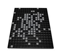 Luocute Lavagna Didattica per la Matematica in Braille, Nera | con 100 cubi tattili e punti in rilievo, per l'apprendimento dell'aritmetica per ipovedenti non vedenti
