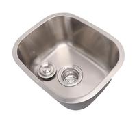 Luocute Lavello da a Vasca Singola, Lavabo Sottopiano in Acciaio Inossidabile 304 con Struttura in Rilievo 3D, Resistente All'ossidazione Antiruggine per il Bagno del Bar della