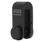 Luocute Lente per Microscopio per Telefono, Ingrandimento 400X con Luce LED e in Lega di Alluminio, Universale per Smartphone Biologia Elettronica Creazione di Gioielli