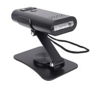 Luocute Luce di Estensione dei Capelli a LED, Estensione in Lega di Alluminio Portatile Lampada Light 6W 3 per Estensione per Ciglia per Nail Art, con Tempo di Indurimento Rapido di 5 (BLACK)
