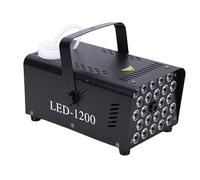 Luocute Macchina del Fumo, Macchina del Fumo da 500 W con 24 Luci a LED, Telecomando Wireless per Feste, Matrimoni, DJ, Spettacoli Sul Palco, Halloween, Natale (Spina UE 220v)