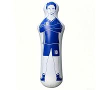 Luocute Manichino da Calcio Gonfiabile, con Base Riempibile per Allenamento Giovanile, Manichino in PVC da 63 Pollici per Esercizi per Portiere e Difensore