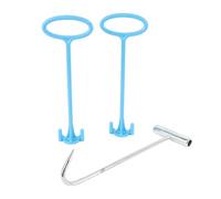 Luocute Maniglia per Cestello per Skimmer per Piscina, Gancio in Acciaio Inossidabile con 4 Viti per la Rimozione del Cestello del Filtro per Piscina Interrata Fuori Terra
