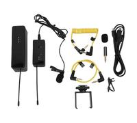 Luocute Microfono Lavalier Wireless, Pattern di Rilevamento Cardioide con Chip di Riduzione del Rumore e Schiuma per Parabrezza per la Registrazione in Streaming Live del Telefono con