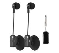 Luocute Microfono per Strumenti Wireless, Microfono a Condensatore con 2.4G con Ventosa Rimovibile, Riduzione del Rumore per Chitarra Violino Violoncello (1 ricevitore con 2 microfoni)