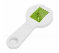 Luocute Microscopio Digitale Portatile, Ingrandimento 500x con Schermo da 2,4 Pollici e 16 Luci LED, per L'osservazione della Natura e la Valutazione dei Gioielli (WHITE)