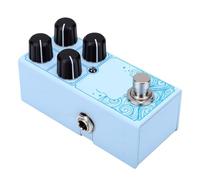 Luocute Mini Pedale Effetti per Chitarra, Ottava in Lega di Alluminio | Controllo del Volume Indipendente, Circuito di Distorsione Integrato, Commutazione della modalità in Tempo Reale, Design