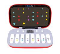 Luocute Mini Pianoforte per Bambini, Giocattolo Musicale LED Portatile con modalità Audio Luminose Interattive, Strumento Educativo a Tastiera Elettronica per Bambini di 4 5 6 Anni (rosso)