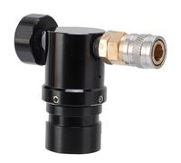 Luocute Mini Regolatore di Pressione del Serbatoio CO2 da 20 Psi a 200 Psi Regolabile, Basso Profilo, Aggiornamento Rapido con Doppio Stadio, Compatibile con HPA, LP, Serbatoi SLP, Filo