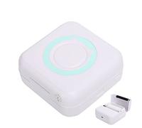 Luocute Mini Stampante Tascabile, Stampante Portatile Termica Senza Inchiostro con compatibilità App per Note Foto Etichette Promemoria Diario Fai da Te (GREEN)