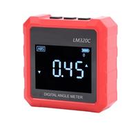 Luocute Mirino Angolare Digitale, Livella Elettronica e Inclinometro con Display Ribaltabile Automaticamente e Base Magnetica su 3 Lati, Precisione Dell'angolo ±0,2° Risoluzione ±0,05°