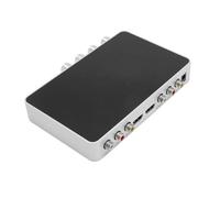 Luocute Mixer Karaoke, Conversione 4K HD 2 Ingressi Microfono con Riverbero e Controllo Volume, per TV Box Proiettore Telefono Computer Casa Karaoke (Spina europea)