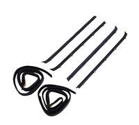 Luocute Modanature dei Finestrini della Porta Anteriore Guarnizione in Feltro di Gomma Kit di Protezione Dagli Agenti Atmosferici Adatto per C1500 C2500 C3500 K1500 K2500 K3500,