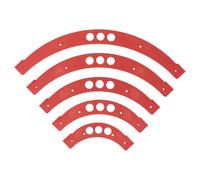 Luocute Modello per Smusso Angolare per la Lavorazione del Legno, Modelli per Raggio in Plastica Tecnica R100 R150 R200 R250 R300 con Tecnologia di Taglio Accurata, per la Decorazione