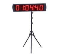 Luocute Orologio da Corsa Digitale, Display LED a 6 Cifre 12 Timer 24 Ore Conto alla Rovescia Conto alla Rovescia Cronometro con Telecomando, per Palestra, Aula, di Produzione di (Spina Europea)