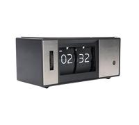 Luocute Orologio Meccanico Digitale retrò con Luce Calda, Orologio da Tavolo a Fustro Automatico, Luce a LED, a Batteria, 12 Ore per la Decorazione degli Uffici per la Casa, Camera da