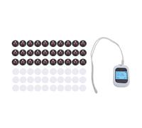 Luocute Pager Ristorante Wireless Calling System Acqua Prova Ad Acqua 328,1 Piedi LUNGUA 1 Ricevitore 30 Trasmettitori con Cicalino per Vibrazioni per il Ristorante Hotel