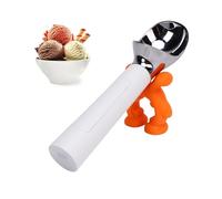 Luocute Pallina per Gelato Riscaldata, Gelateria Elettrica Ricaricabile per Gelato Duro con Display a LED, IP67 Impermeabile, Paletta per Gelato Professionale per la gioventù, Design (WHITE)