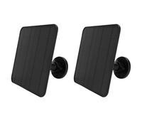 Luocute Pannello Solare da 12 W per Telecamera di Sicurezza, con Caricatore Micro USB USB C, Resistente All'acqua IP65, Supporto Regolabile a 360 Gradi, Cavo da 9,8 Piedi, Confezione da