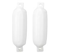 Luocute Paramperio in Barca Gonfiabile, Paraurti di Docking Barca Portatile Leggero in PVC con Corda Nera, Adatto per Le Navi Yacht (White)