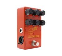 Luocute Pedale Overdrive Compatto, Controlli Pedale Bass Drive Simulatore di Amplificatore Valvolare Controlli EQ Processore di Effetti per Basso Overdrive Box True Bypass per Prove di