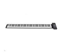 Luocute Pianoforte Roll Up 88 Tasti, Tastiera Pianoforte Roll Up Portatile Ricaricabile con Display LED Funzione MIDI, 128 Toni 128 Ritmi 15 Canzoni Demo per Bambini Principianti
