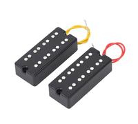 Luocute Pickup Humbucker Bass Set di Tono Vintage per Basso Elettrico a 4 Corde, Black Open Style 2 Fori Pickup a Doppia Bobina, Pickup per Chitarra con 4 Viti