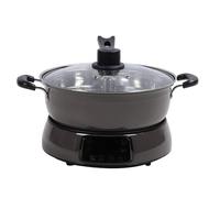 Luocute Pinza di Riso a Basso Contenuto di Carboidrati, Pentola Calda Intelligente 6l con Design di Sollevamento Mantieni il Timer Caldo per Cuocere la (BROWN)