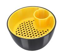 Luocute Pistachio Bowl with Shell Storage, 2-in-1 ABS Nut Snack Serving | Ciotola per noci con supporto per conchiglia, design in ABS da 4,5x2,8 pollici per cucina domestica, feste, serate di cinema