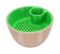 Luocute Pistachio Bowl with Shell Storage, 2-in-1 ABS Nut Snack Serving | Ciotola per noci con supporto per conchiglia, design in ABS da 4,5x2,8 pollici per cucina domestica, feste, serate di cinema