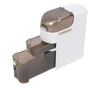 Luocute PP PC Stretto Mobile Slim, Rack di Stoccaggio a 4 Ruote con Cassetto, Cestini Trasparenti, Organizzatore del Pavimento (Short 3 strati)
