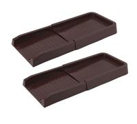 Luocute Prolunga per Grondaia, Blocco Paraspruzzi per Drenaggio Esterno dell'Acqua Piovana con 4 Chiodi di Fissaggio in PP, Materiale PP Resistente alle Intemperie di Facile Installazione (Brown)