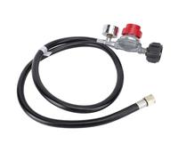 Luocute Regolatore C3H8 Ad Alta Pressione Regolabile, da 0 a 30 PSI | con tubo flessibile da 4FT e manometro, 130000 BTU, per bruciatore per grill, friggitrice, riscaldatore, affumicatore